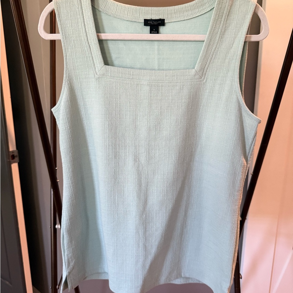 Ann Taylor Factory Mint Green Tank Top